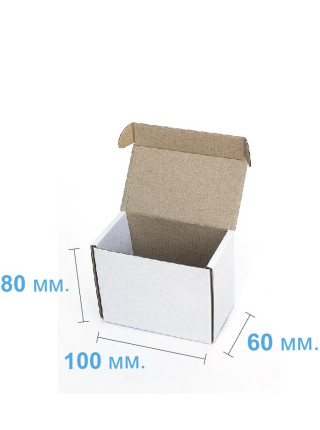 Коробка (100 х 60 х 80), белая