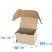 Коробка (155 x 100 x 100), бурая