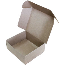 Коробка (160 x 140 x 60), бурая, 2-х слойная, подарочная