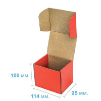 Коробка (114x95x100), красная