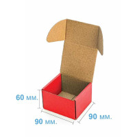 Коробка (090 х 90 х 60), красная