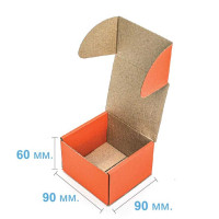 Коробка (090 х 90 х 60), оранжевая