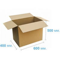 Коробка (600 х 400 х 500), бурая