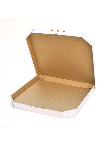 Коробка (400 х 400 х 37), для піци, біла