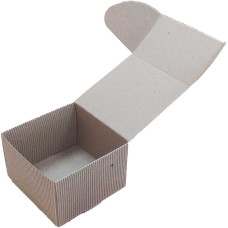 Коробка (090 x 90 x 60), бурая, 2-х слойная, подарочная