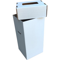 Коробка (350 х 350 х 700), для сортування сміття, біла
