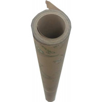 Упаковочная бумага, крафт, "Ландыши (зеленые)" (10 м. х 1,05 м., 80 гр./м2)