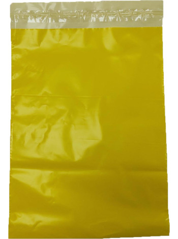 Кур'єрський пакет 240 мм. х 320 мм. (А4), без кишені, жовтий