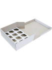 Коробка (330 х 250 х 110), біла, на 12 кексів