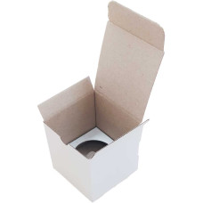 Коробка (085 х 85 х 85), біла, на 1 кекс