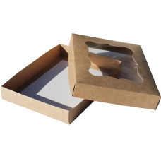 Коробка (200 x 150 x 30), крафт, подарункова