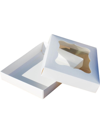 Коробка (200 x 150 x 30), біла, подарункова