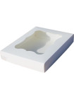 Коробка (200 х 150 х 30), белая, для зефира