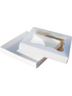Коробка (200 x 200 x 30), белая, подарочная