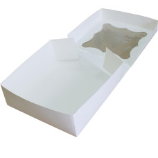 Коробка (260 x 260 x 90), біла, подарункова