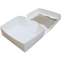Коробка (330 x 255 x 110), белая, подарочная