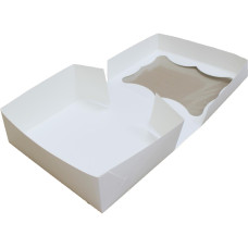 Коробка (330 x 255 x 110), біла, подарункова.