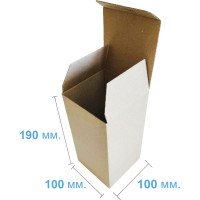 Коробка (100 x 100 x 190), бурая
