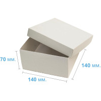 Коробка (140 х 140 х 70), подарочная, белая