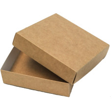 Коробка (090 х 90 х 25), подарункова, крафт