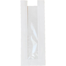 Пакет паперовий "Саше" білий, 100 мм. х 280 мм.