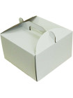 Коробка (250 х 250 х 150), біла, для тортів