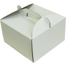 Коробка (250 х 250 х 150), біла, для тортів