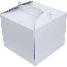 Коробка (300 х 300 х 250), белая, для тортов