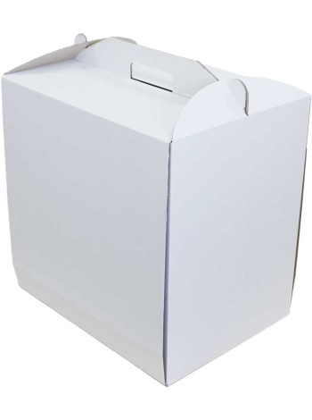 Коробка (400 х 300 х 400), біла, для тортів