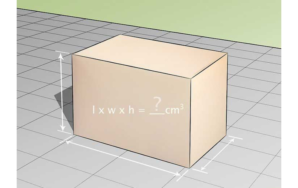 Розрахунок об‘єм у коробок з прямокутними формами.